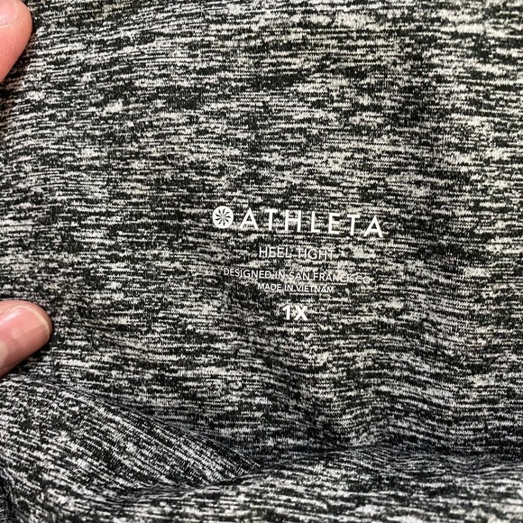 Athleta Exhale Stash Pocket Heel Tight In Softluxe Dark Heathered Gray Size 1X - Picture 2 of 10